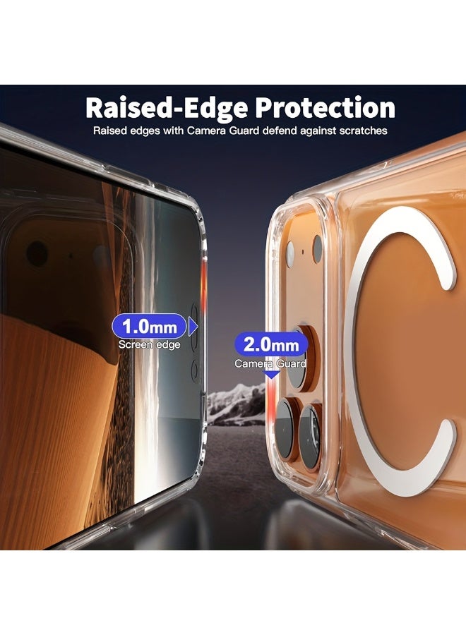 جراب شفاف متوافق مع MagSafe لهاتف iPhone 17 Pro Max – مقاوم للصدمات، حماية من السقوط، مضاد للاصفرار، غطاء شفاف - Image 4